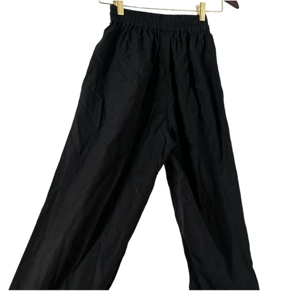 TRADLANDS Paloma Linen Black Pull On Casual Wide Leg Pants Trousers - Picture 4 of 9